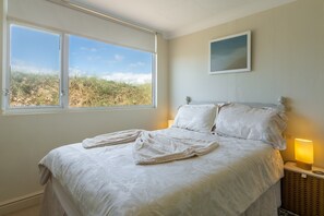 Westward Ho, Heacham: Bedroom three with views of the dunes