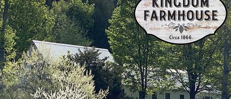 Kingdom Farmhouse is historic yet modernized, perfect for your country get-away.