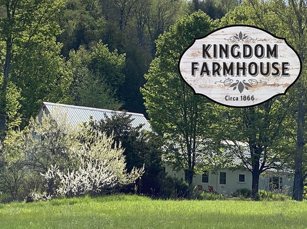 Kingdom Farmhouse is historic yet modernized, perfect for your country get-away.