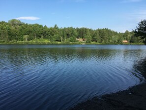 Walk to the Lake Eligo beach