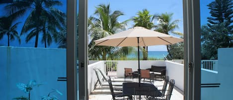 Private Patio with direct Beach Access!