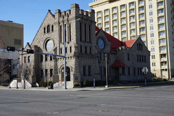 Apartment is located in the 1908 Historic Church