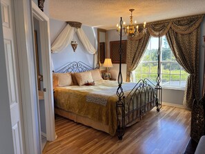 Cinderella Suite, fit for royalty, king bed, walk-in closet, full ensuite