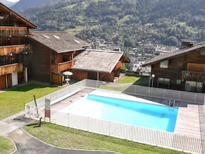 Vue sur piscine