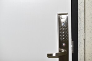 The second door is a numeric keypad