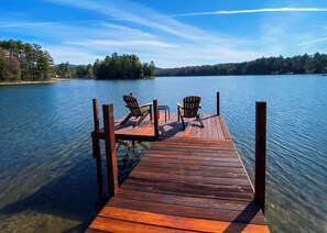 Sit on the dock, relax and enjoy the view of the lake