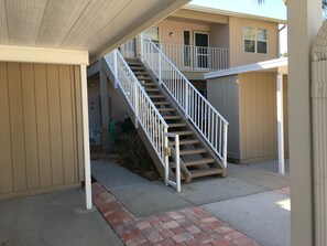 Stairs up to Condo