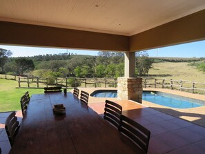Farmhouse verandah and pool