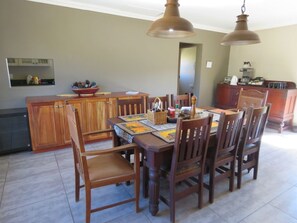 Farm lodge diningroom