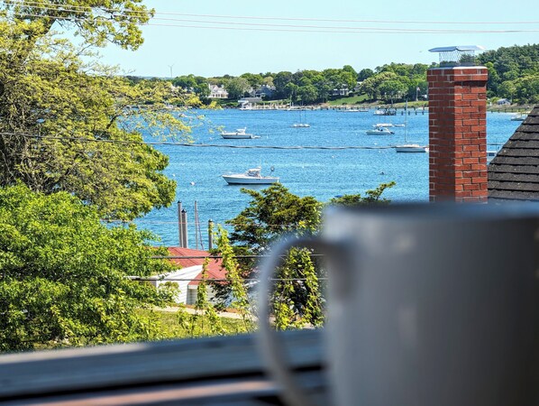 Enjoy your morning coffee with a sea view :)