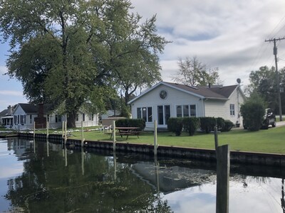 Canal home off St Clair River near Algonac State Park
