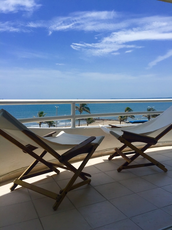 view from the balcony