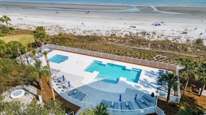 New Oceanfront Pool at Villamare Villas