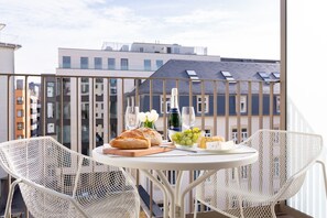 Blick vom Balkon