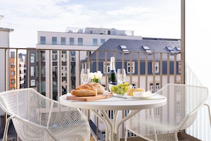 Blick vom Balkon