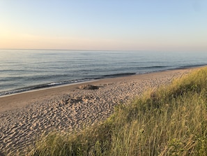 Private beach. 