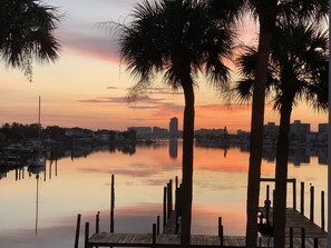 Enjoy the sunrise over your first cup of coffee.