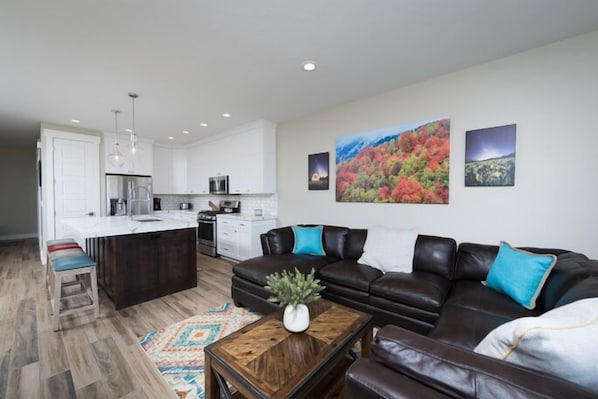 Main floor living room/kitchen