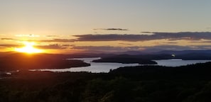 Sunset off the deck.