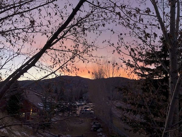 Sunset from the deck