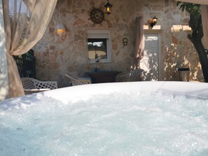 Terrace with Jacuzzi and sea view