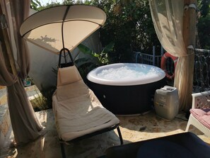 Jacuzzi on terrace