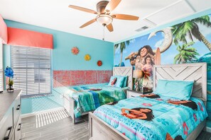 Tastefully Themed Bedrooms! Moana Bedroom - 2x Twin Beds