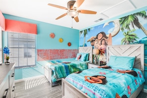 Tastefully Themed Bedrooms! Moana Bedroom - 2x Twin Beds