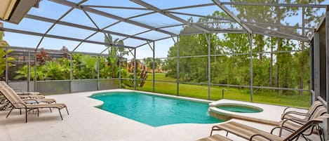 This pool is southern facing - sun all year especially winter!