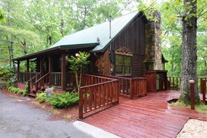 We've added a ramp and more deck area on the side of the cabin. 