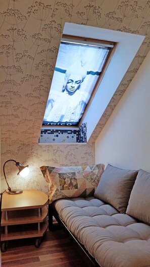 Single bedroom with sofa bed 80 x 200cm