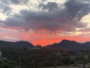 Amazing sunset views from the front patio!