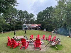 Cottage Rear View and Fire Pit