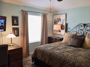 Master Bedroom with 43" Smart TV - comfort and elegance.