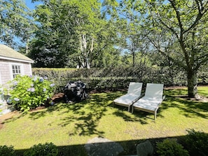 Large private yard