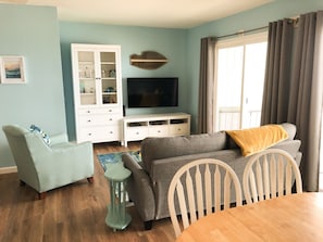 Living area from dining area