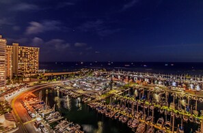 Marina at Night from the Condo Lanai!