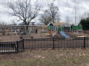 Children’s play grounds & Broad Branch Market