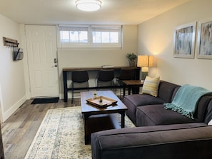 Living Room with Bar Seating