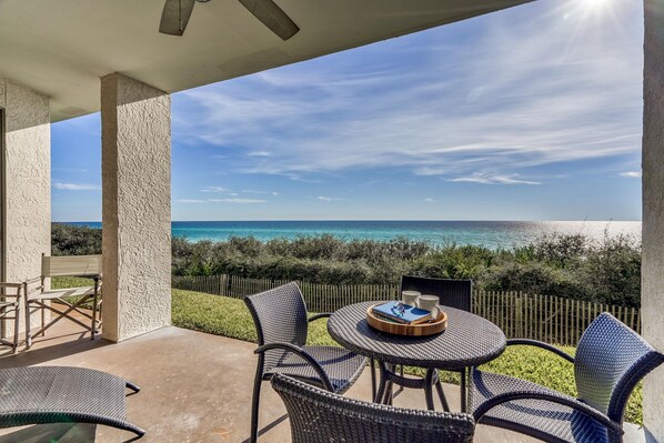 Ground Level, Gulf Front Condo