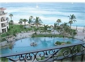 View of Pool from Our Balcony