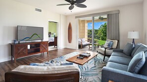 Pili Mai Resort at Poipu #13J - Spacious Living Room - Parrish Kauai