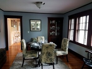 Dining room looking into the kitchen