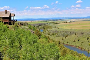 Gorgeous overlook of the Teton River -- fishing, tubing, swimming, and more!