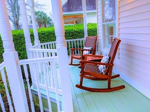 Home Front Porch w/ Rocking Chairs