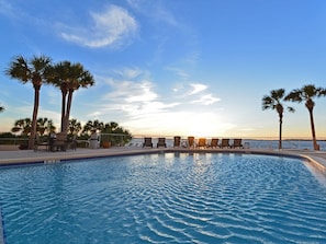 Incredible Gulf Front Pool & Spa. This is resort living at its finest!