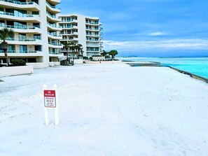 Guests have their own private beach!