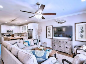2nd Floor - 🛋️ Living Room with sectional sofa and flat-screen TV