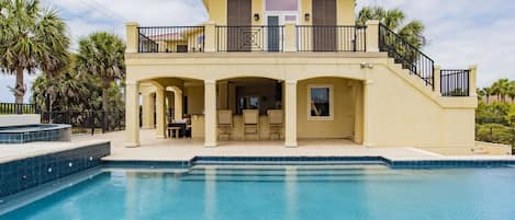 Beautiful two level home with private pool and hot tub