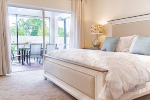 Sleep in! Our master Suite open up to lanai and has private bathroom.